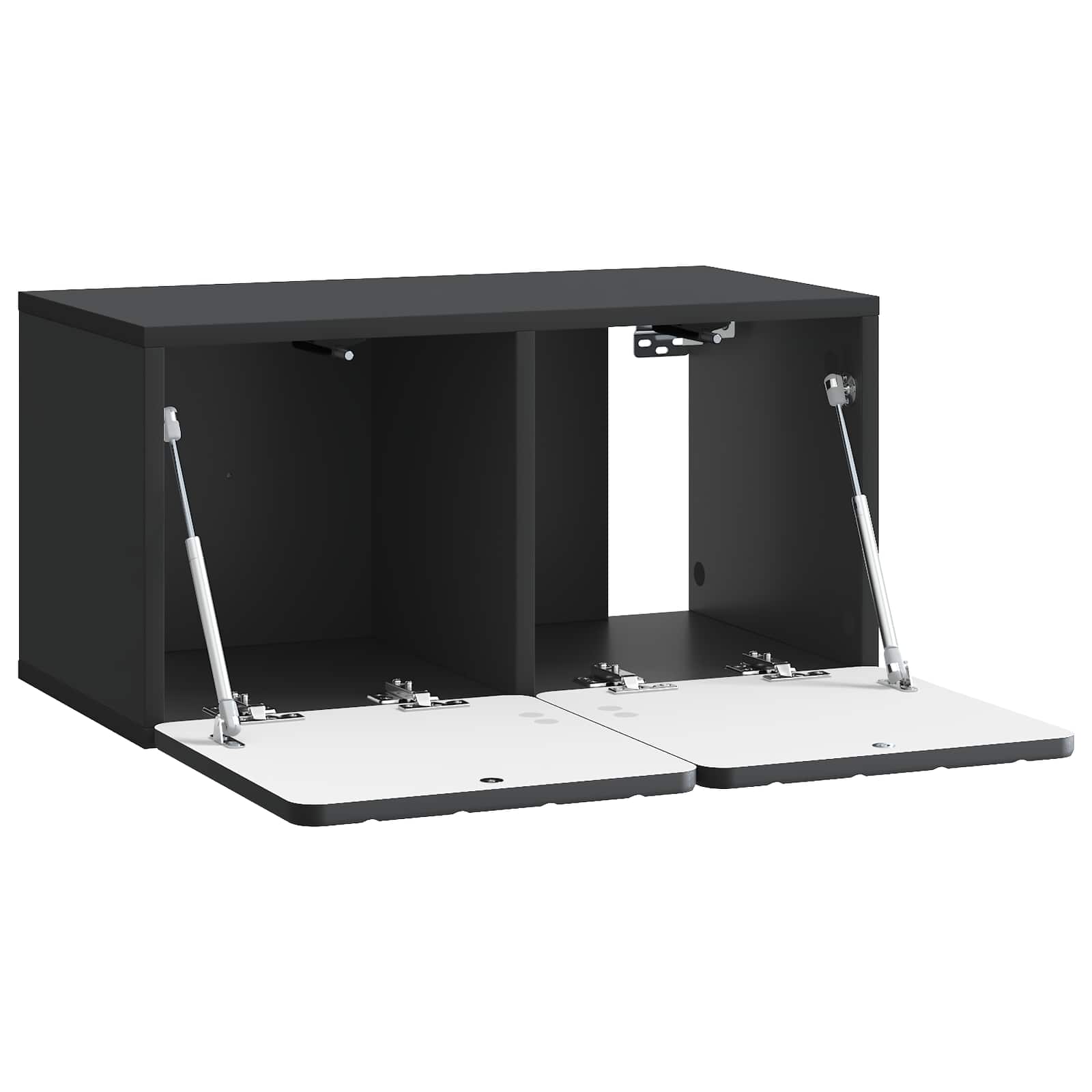 vidaXL Szafka RTV montowana na ścianie Czarny 59,5 x 31 x 30 cm