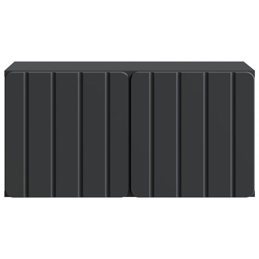 vidaXL Szafka RTV montowana na ścianie Czarny 59,5 x 31 x 30 cm