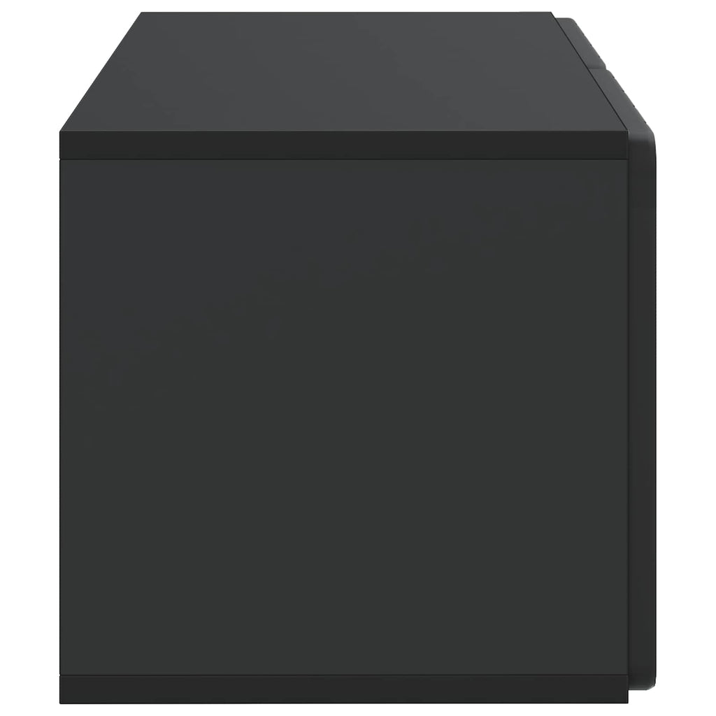 vidaXL Szafka RTV montowana na ścianie Czarny 59,5 x 31 x 30 cm