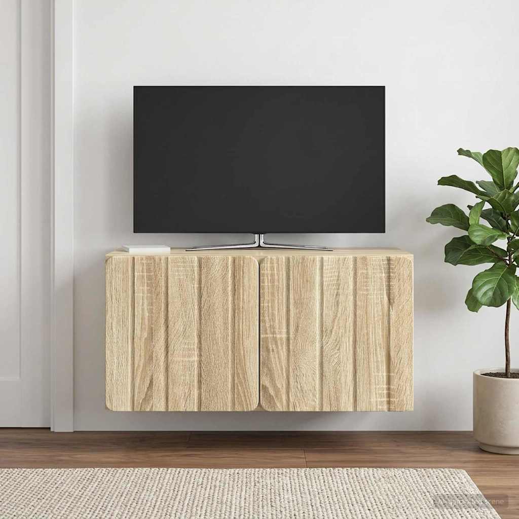 vidaXL Szafka RTV montowana na ścianie 59,5 x 31 x 30 cm dąb Sonoma