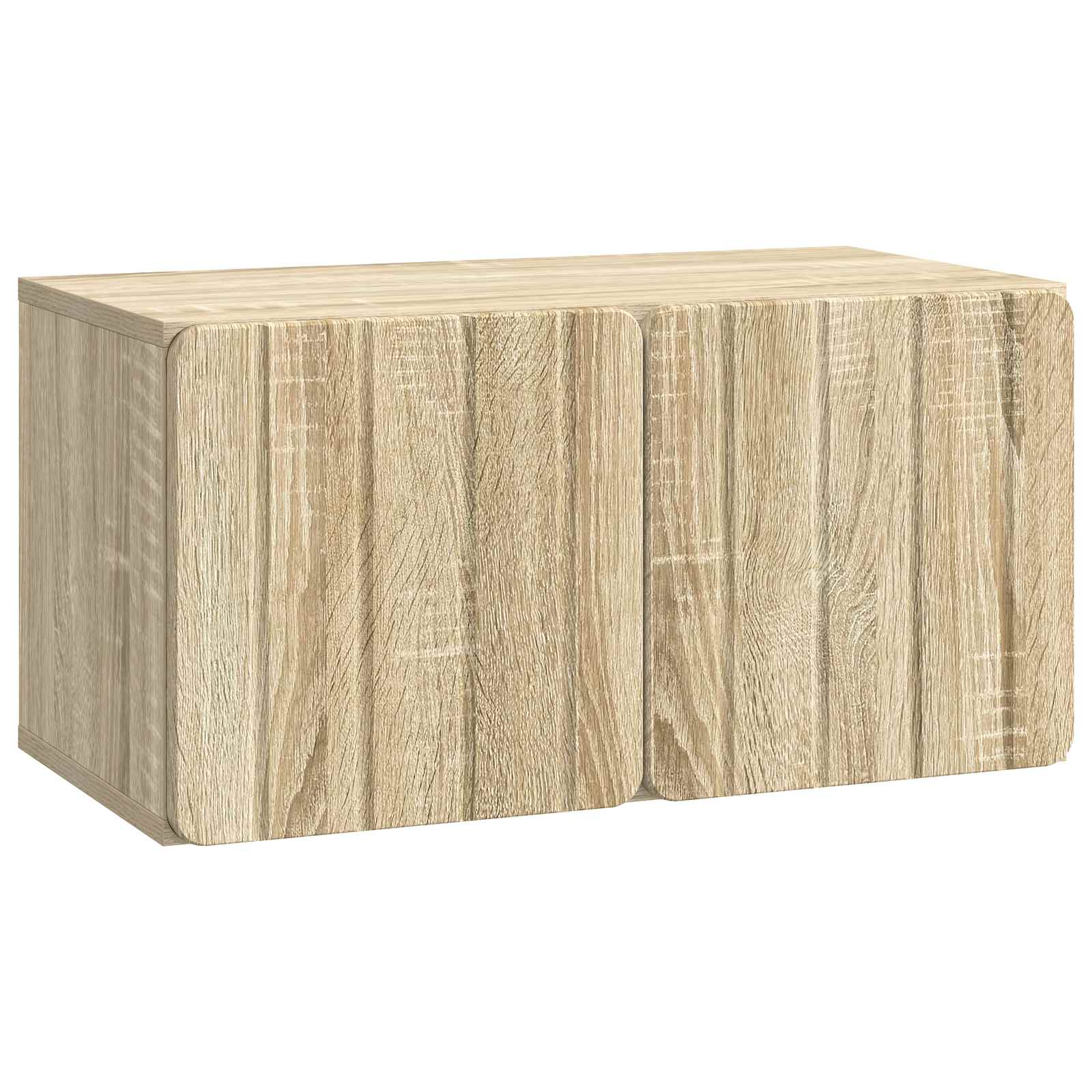 vidaXL Szafka RTV montowana na ścianie dąb Sonoma 59,5 x 31 x 30 cm