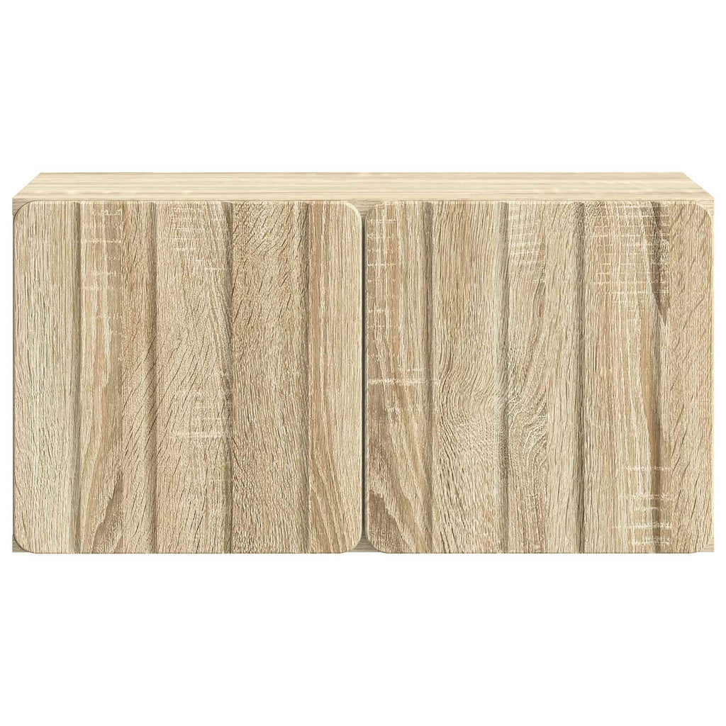 vidaXL Szafka RTV montowana na ścianie dąb Sonoma 59,5 x 31 x 30 cm