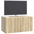 vidaXL Szafka RTV montowana na ścianie dąb Sonoma 59,5 x 31 x 30 cm