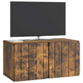 vidaXL Szafka RTV montowana na ścianie Dąb wędzony 59,5 x 31 x 30 cm