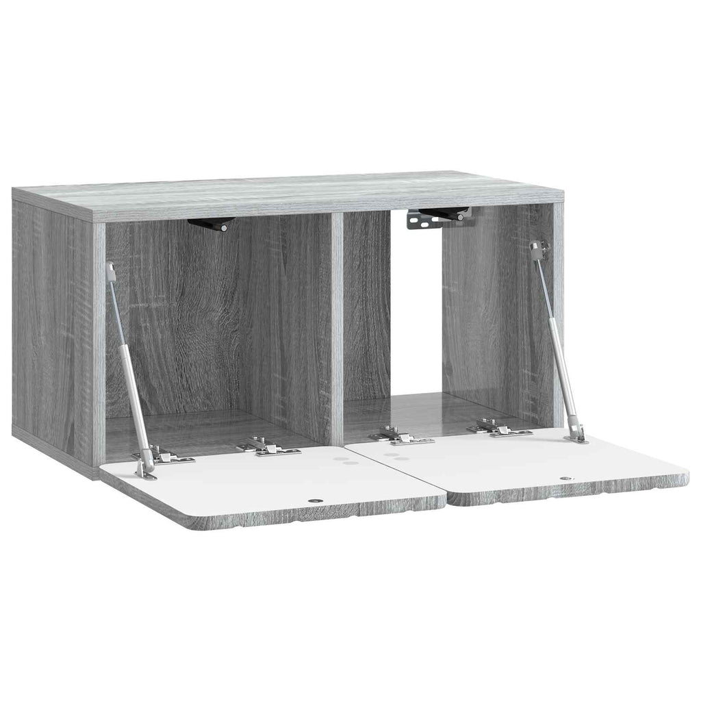 vidaXL Szafka RTV montowana na ścianie Szary Sonoma 59,5 x 31 x 30 cm