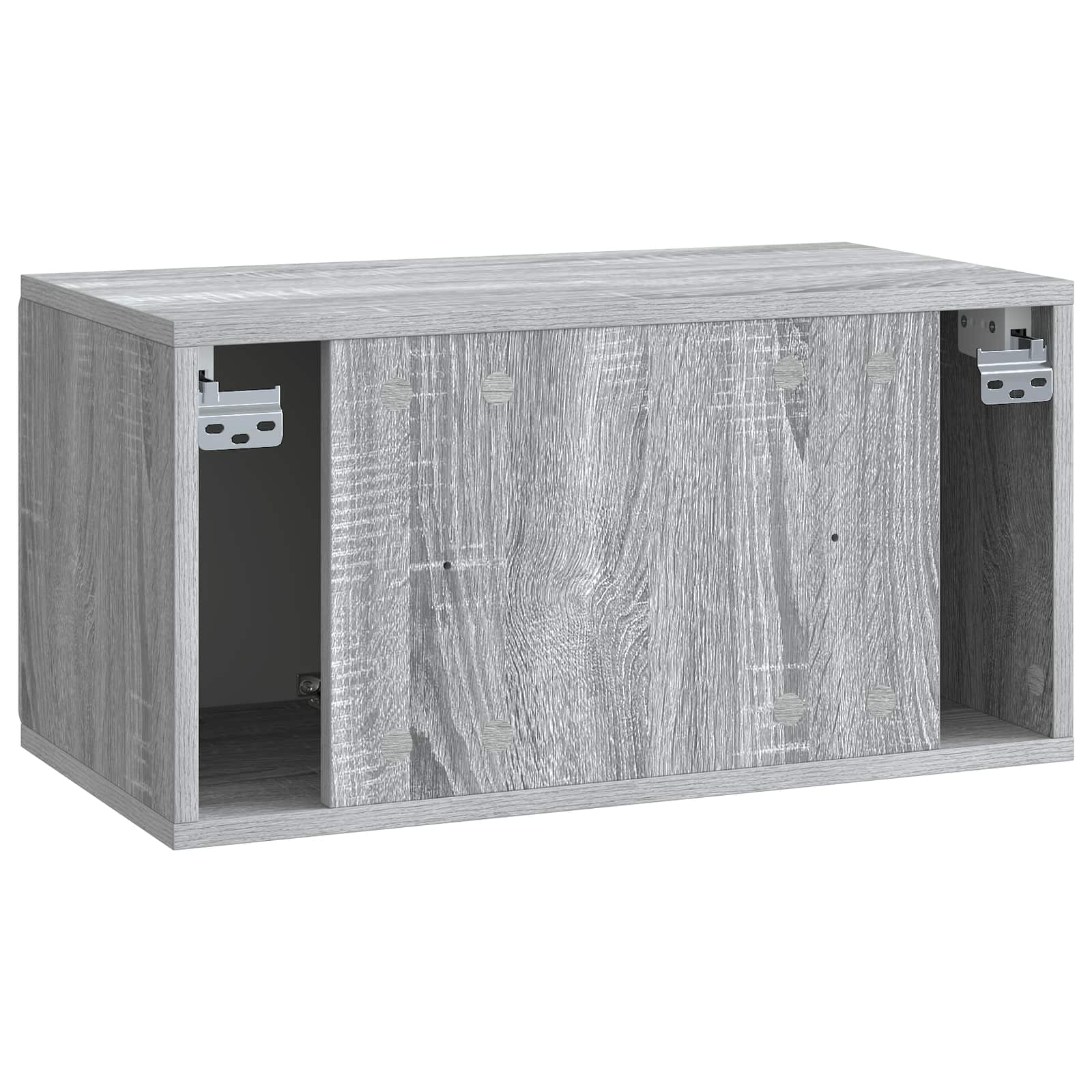 vidaXL Szafka RTV montowana na ścianie Szary Sonoma 59,5 x 31 x 30 cm