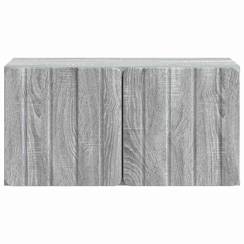 vidaXL Szafka RTV montowana na ścianie Szary Sonoma 59,5 x 31 x 30 cm