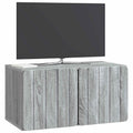 vidaXL Szafka RTV montowana na ścianie Szary Sonoma 59,5 x 31 x 30 cm
