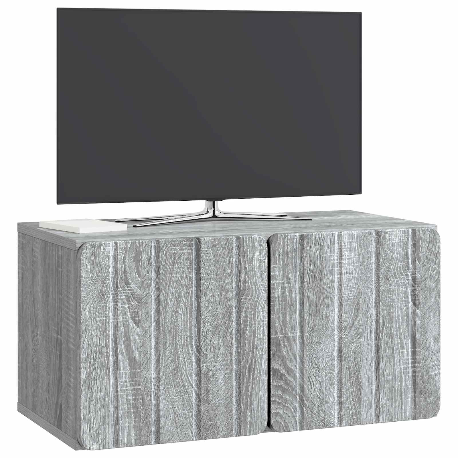 vidaXL Szafka RTV montowana na ścianie Szary Sonoma 59,5 x 31 x 30 cm