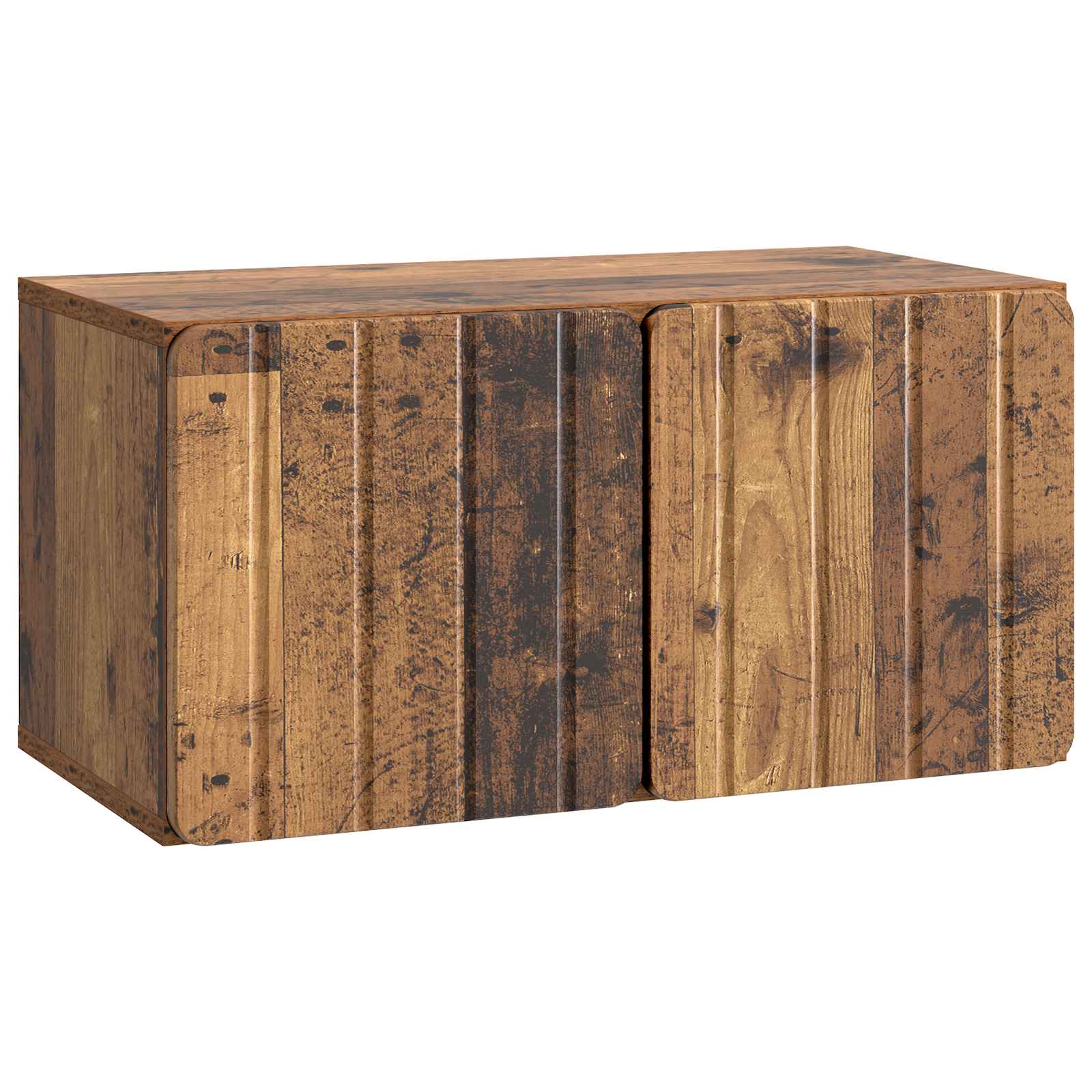 vidaXL Szafka RTV montowana na ścianie Stare drewno 59,5 x 31 x 30 cm