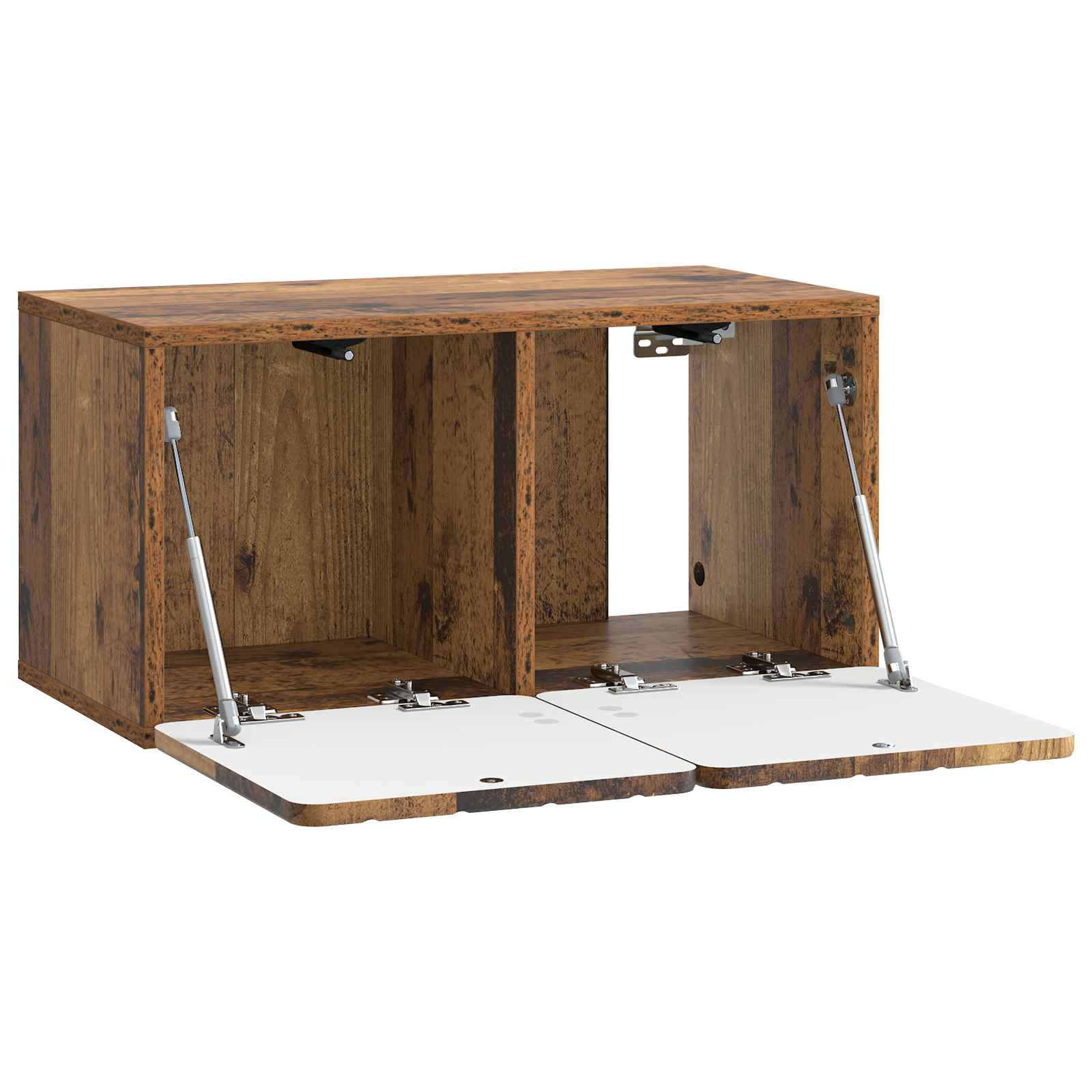vidaXL Szafka RTV montowana na ścianie Stare drewno 59,5 x 31 x 30 cm