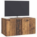 vidaXL Szafka RTV montowana na ścianie Stare drewno 59,5 x 31 x 30 cm