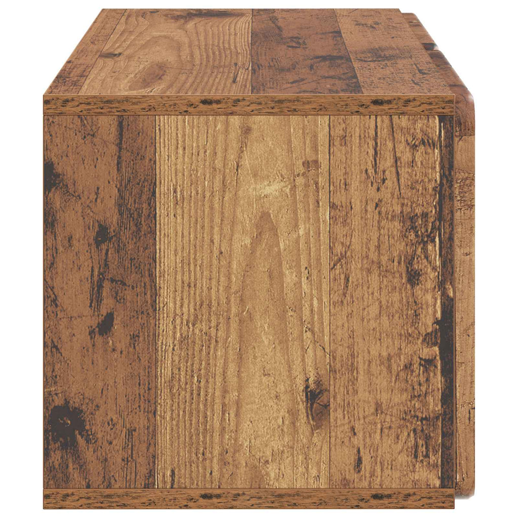 vidaXL Szafka RTV montowana na ścianie Stare drewno 59,5 x 31 x 30 cm