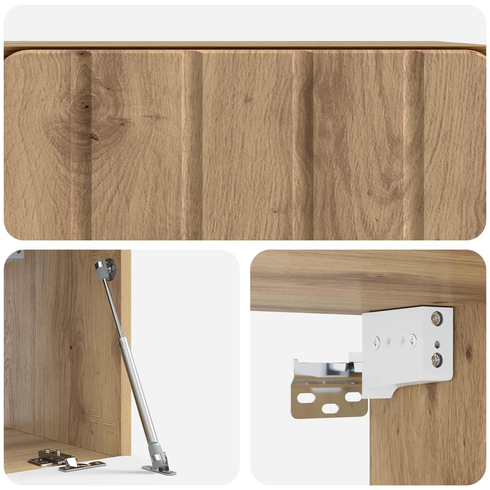 vidaXL Szafka RTV montowana na ścianie Dąb artisan 59,5 x 31 x 30 cm