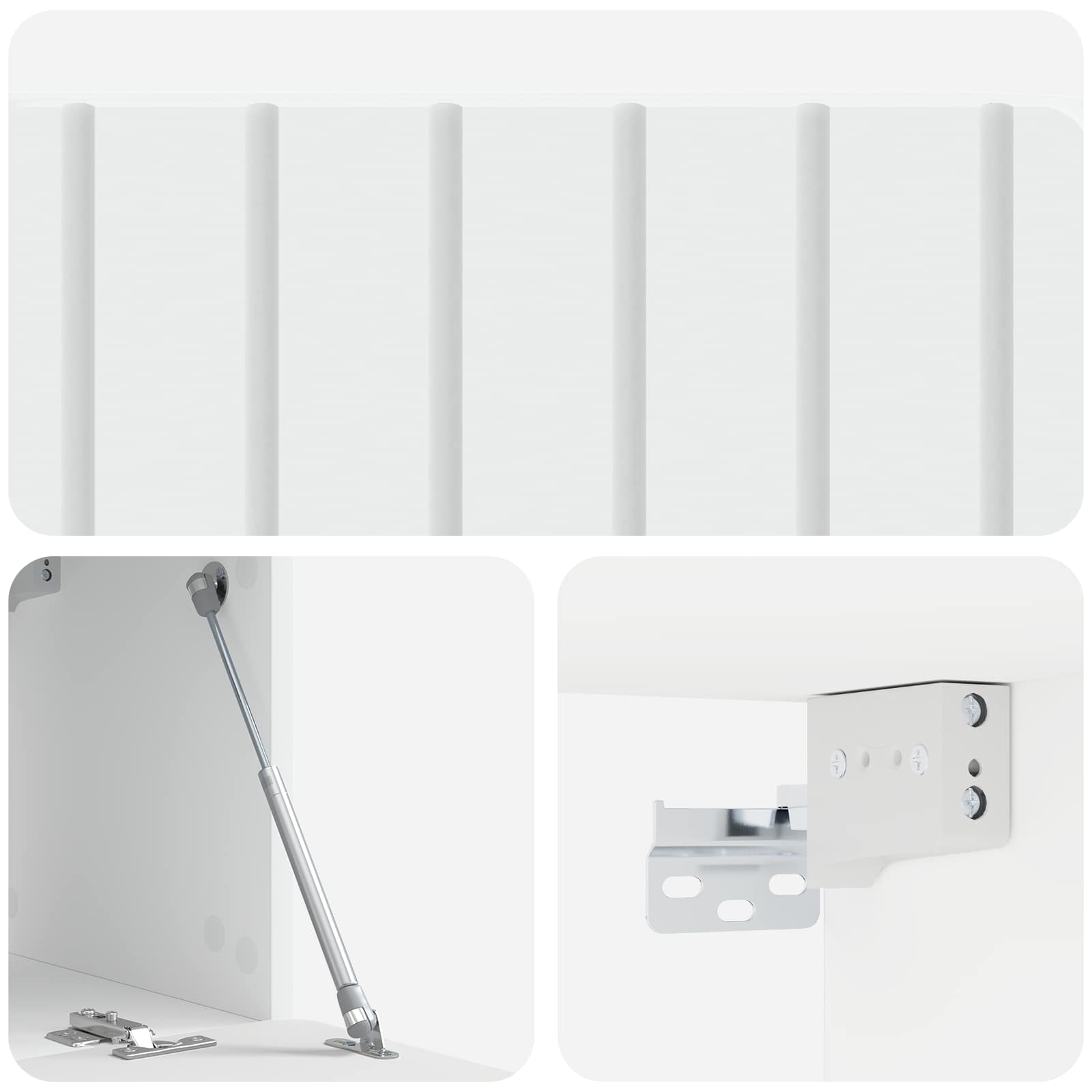 vidaXL Szafka RTV montowana na ścianie 78,5 x 31 x 30 cm Biały