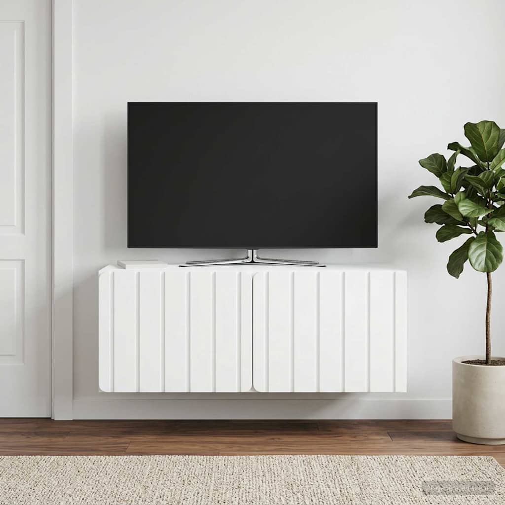 vidaXL Szafka RTV montowana na ścianie 78,5 x 31 x 30 cm Biały