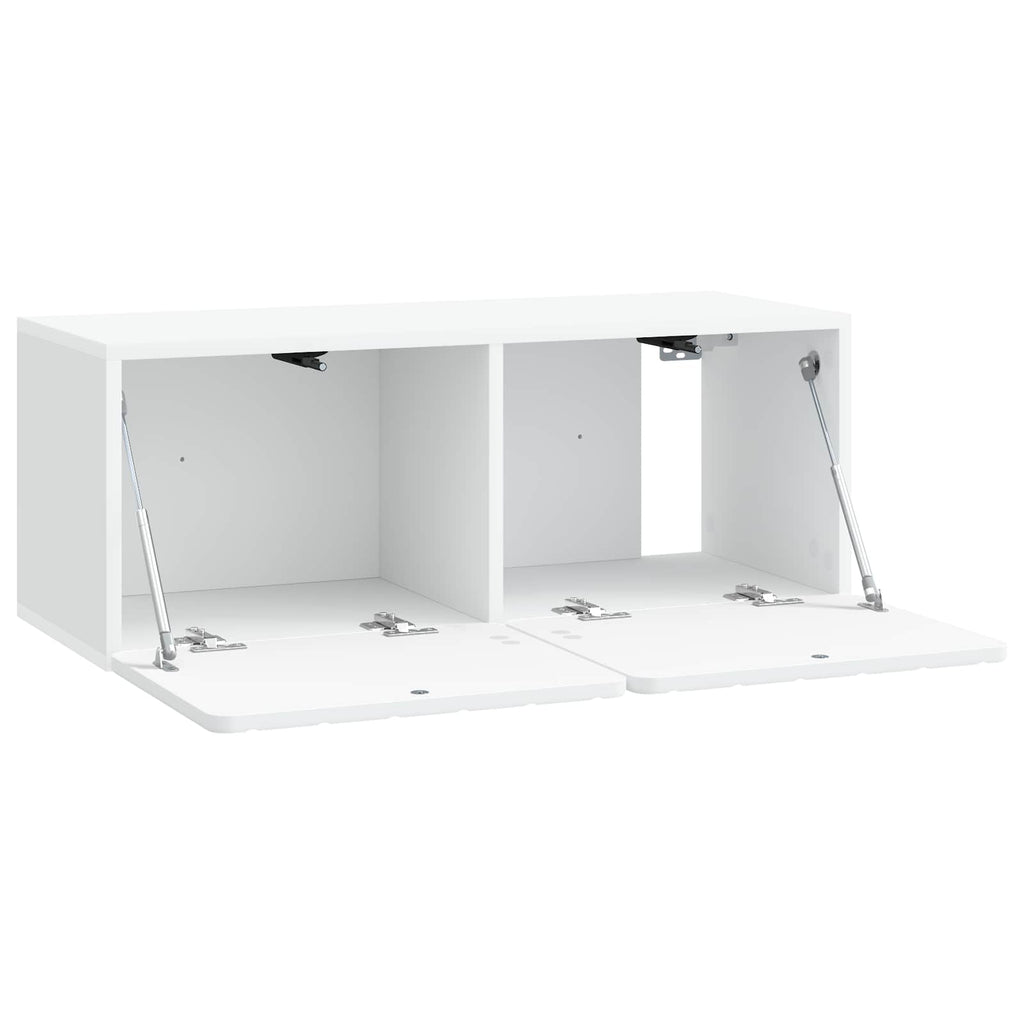 vidaXL Szafka RTV montowana na ścianie 78,5 x 31 x 30 cm Biały