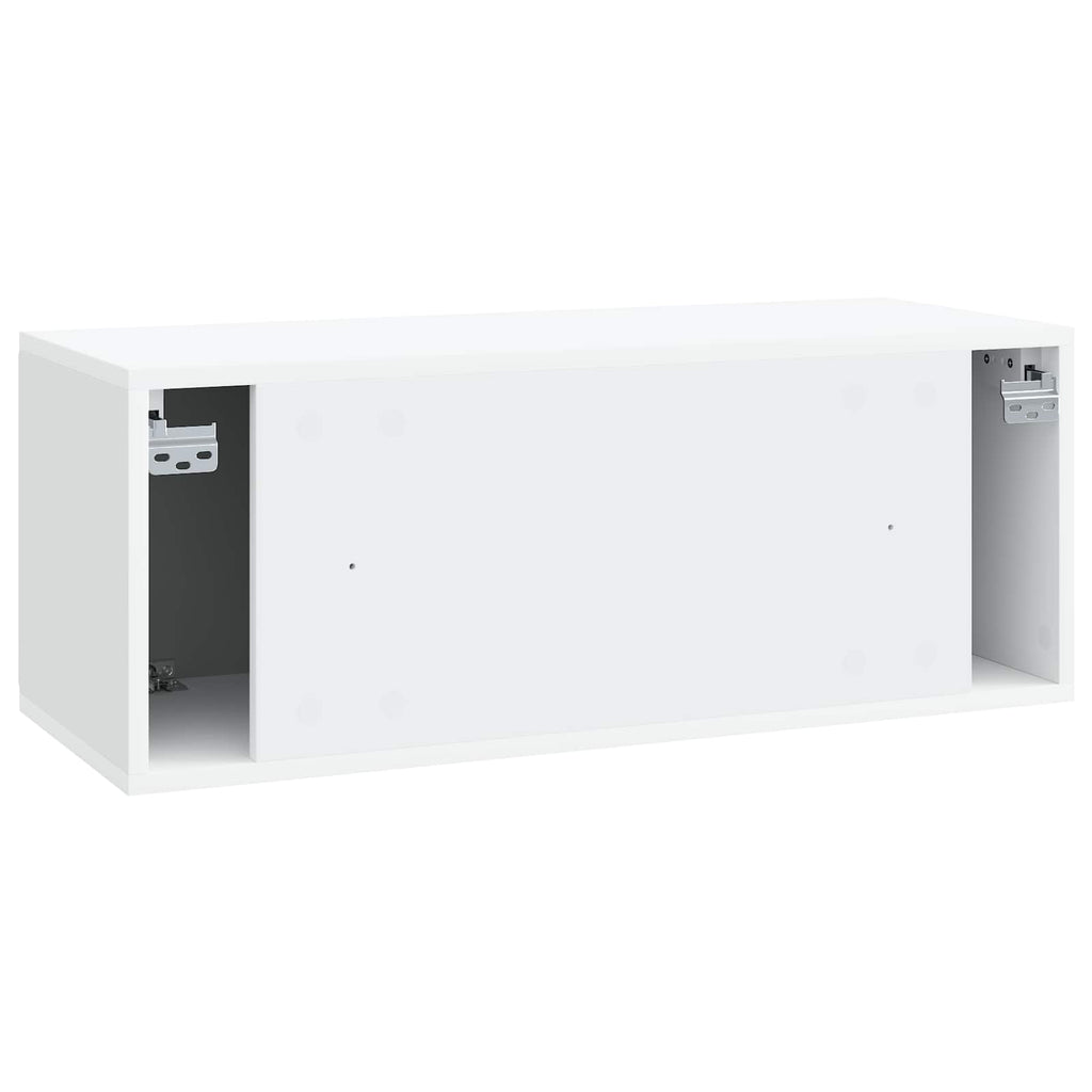 vidaXL Szafka RTV montowana na ścianie 78,5 x 31 x 30 cm Biały