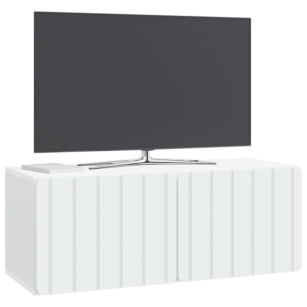 vidaXL Szafka RTV montowana na ścianie 78,5 x 31 x 30 cm Biały