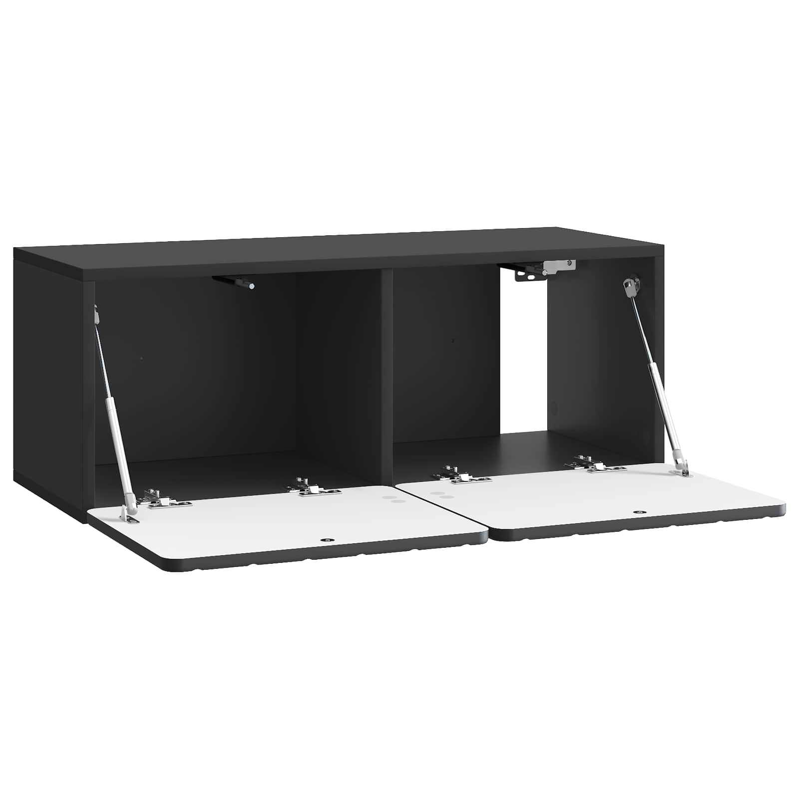 vidaXL Szafka RTV montowana na ścianie Czarny 78,5 x 31 x 30 cm