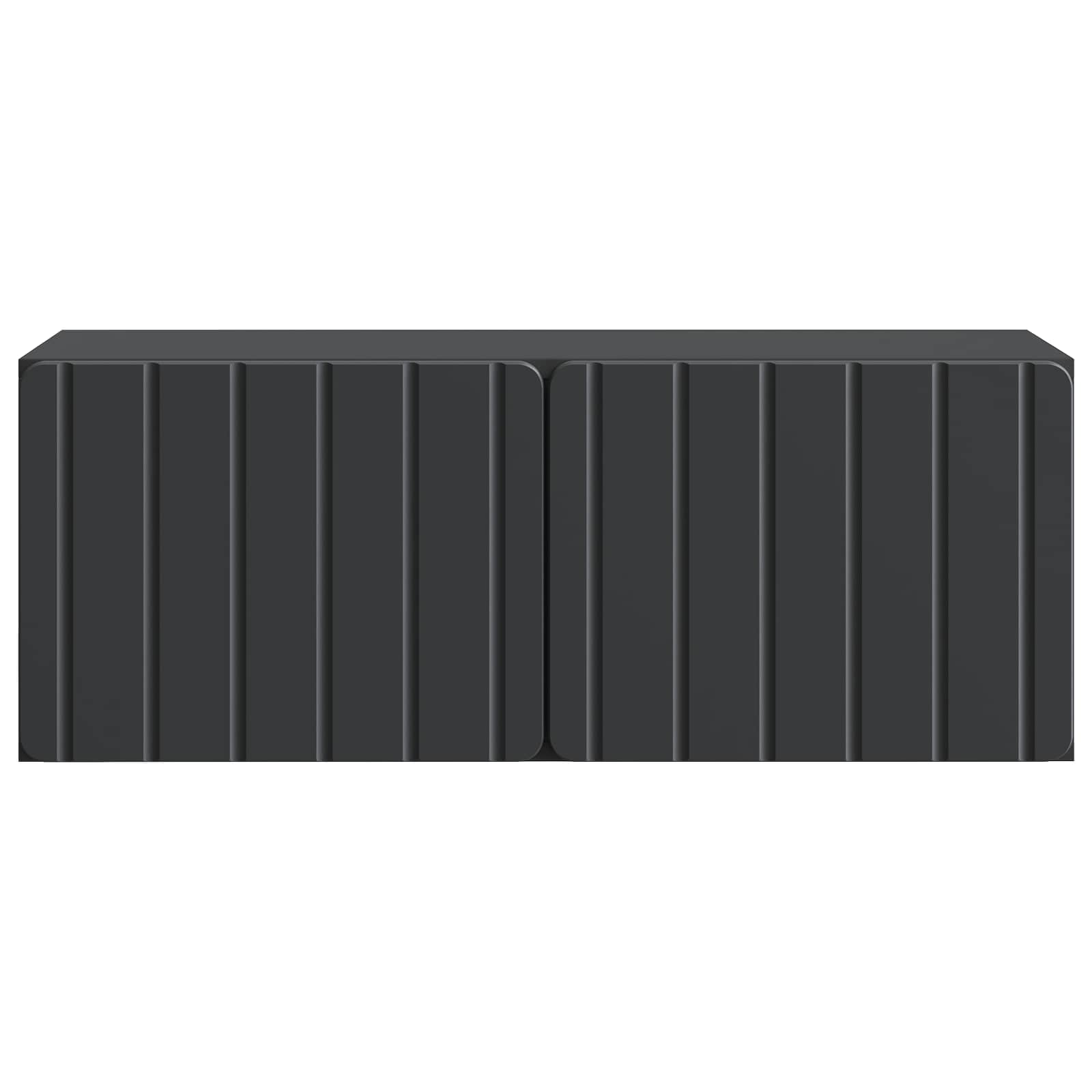 vidaXL Szafka RTV montowana na ścianie Czarny 78,5 x 31 x 30 cm