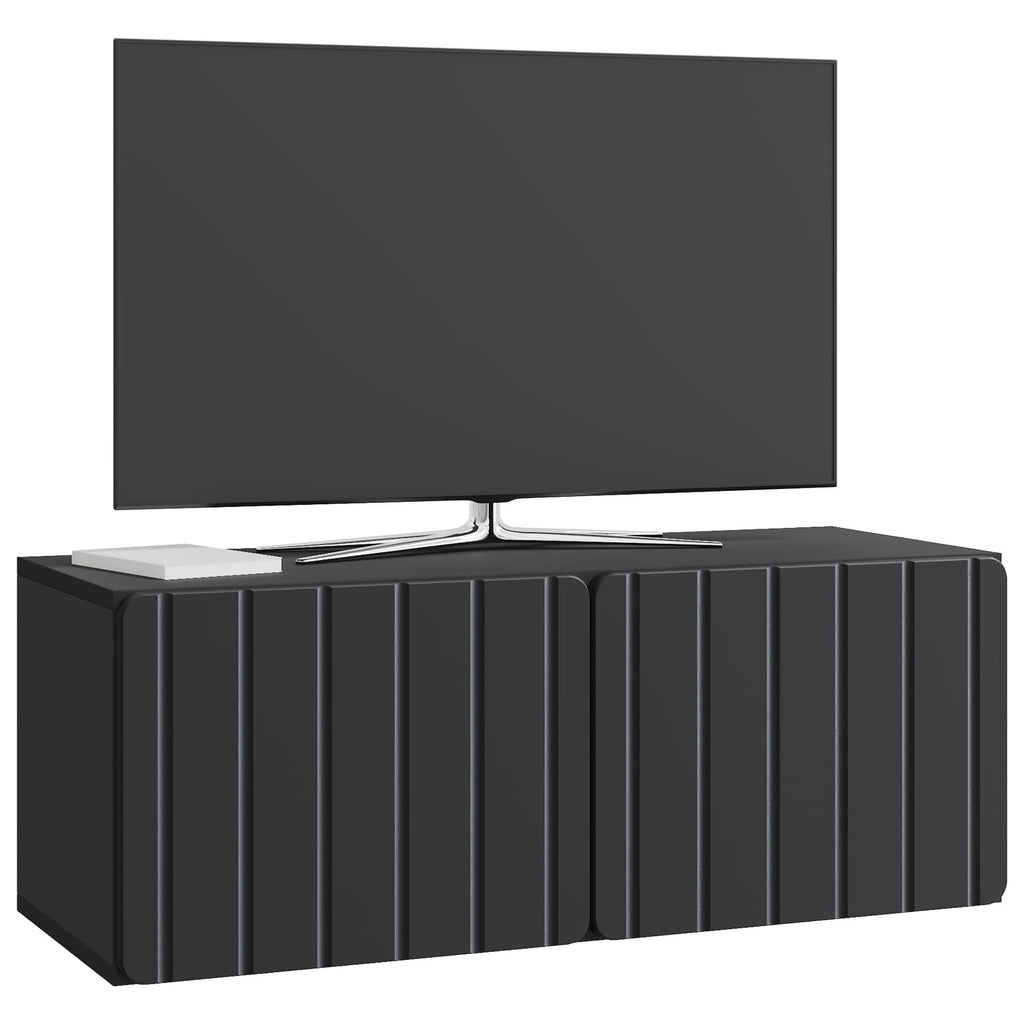vidaXL Szafka RTV montowana na ścianie Czarny 78,5 x 31 x 30 cm