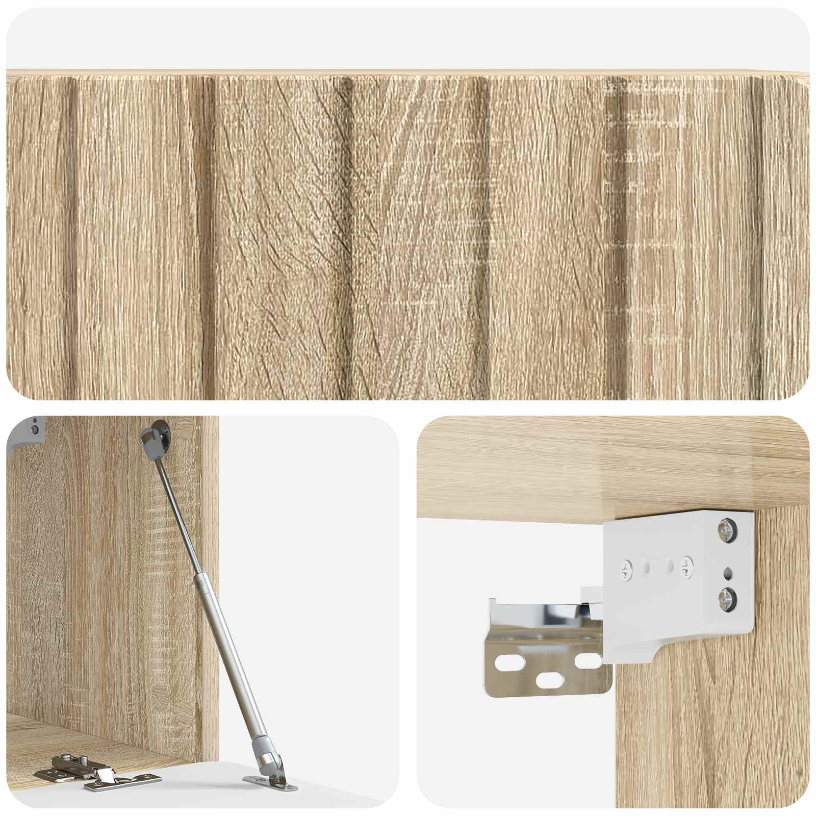 vidaXL Szafka RTV montowana na ścianie 78,5 x 31 x 30 cm dąb Sonoma
