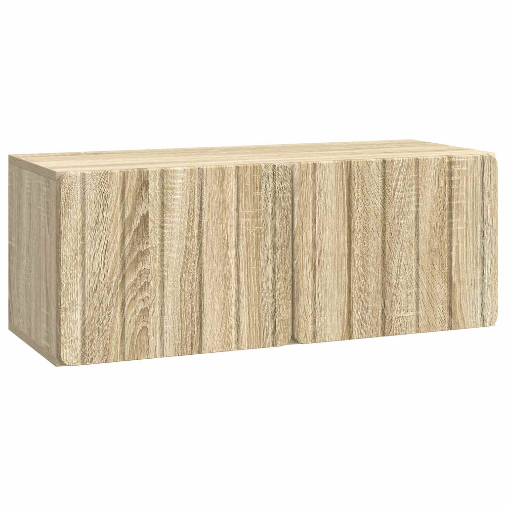 vidaXL Szafka RTV montowana na ścianie dąb Sonoma 78,5 x 31 x 30 cm