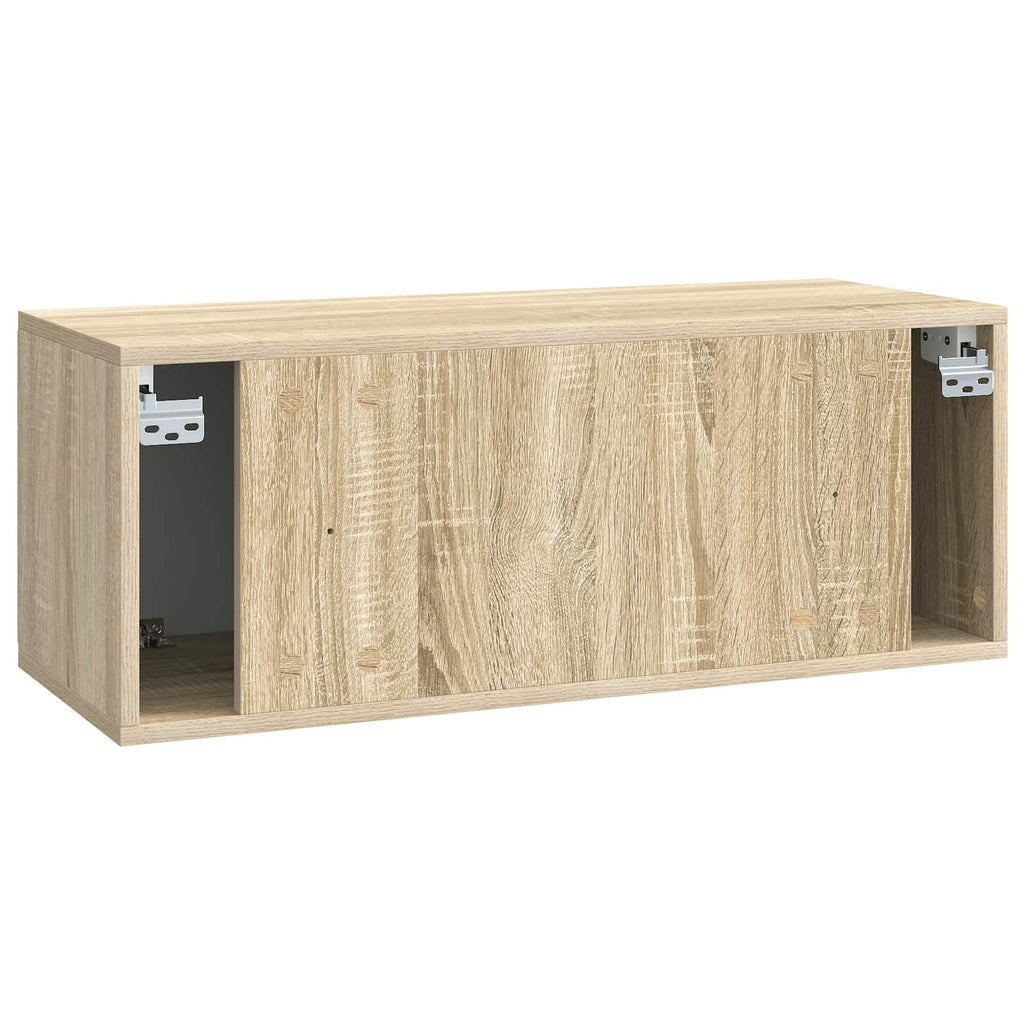 vidaXL Szafka RTV montowana na ścianie dąb Sonoma 78,5 x 31 x 30 cm