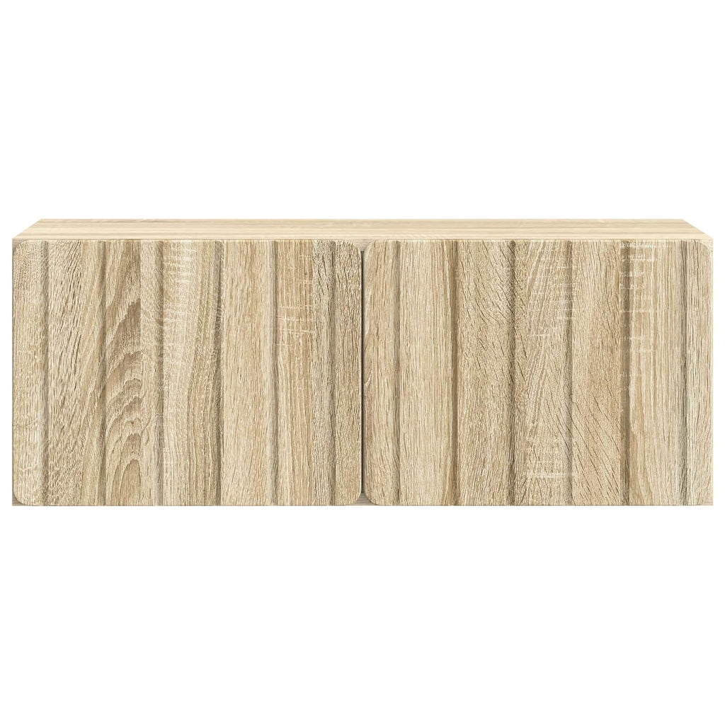 vidaXL Szafka RTV montowana na ścianie dąb Sonoma 78,5 x 31 x 30 cm