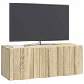 vidaXL Szafka RTV montowana na ścianie dąb Sonoma 78,5 x 31 x 30 cm