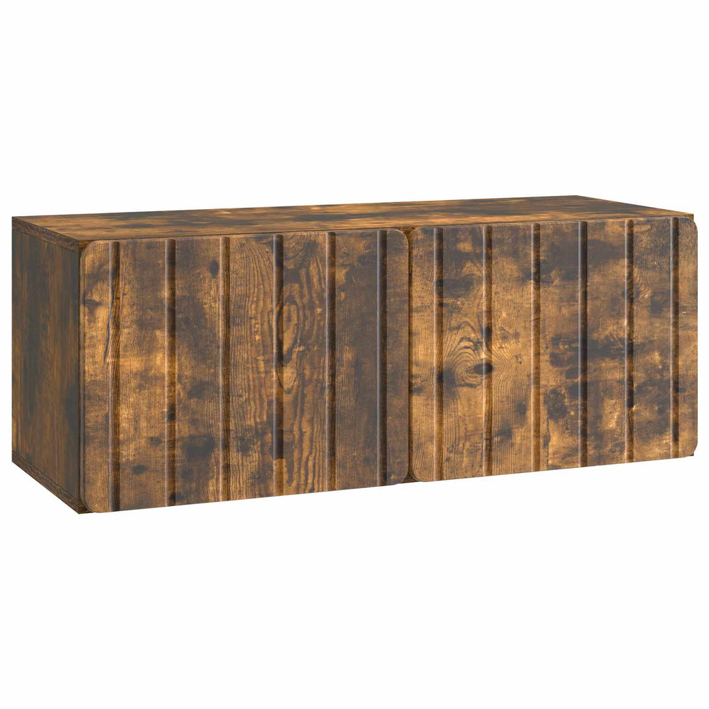 vidaXL Szafka RTV montowana na ścianie Dąb wędzony 78,5 x 31 x 30 cm