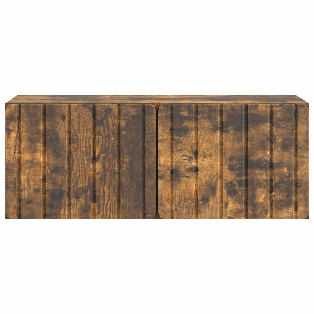 vidaXL Szafka RTV montowana na ścianie Dąb wędzony 78,5 x 31 x 30 cm