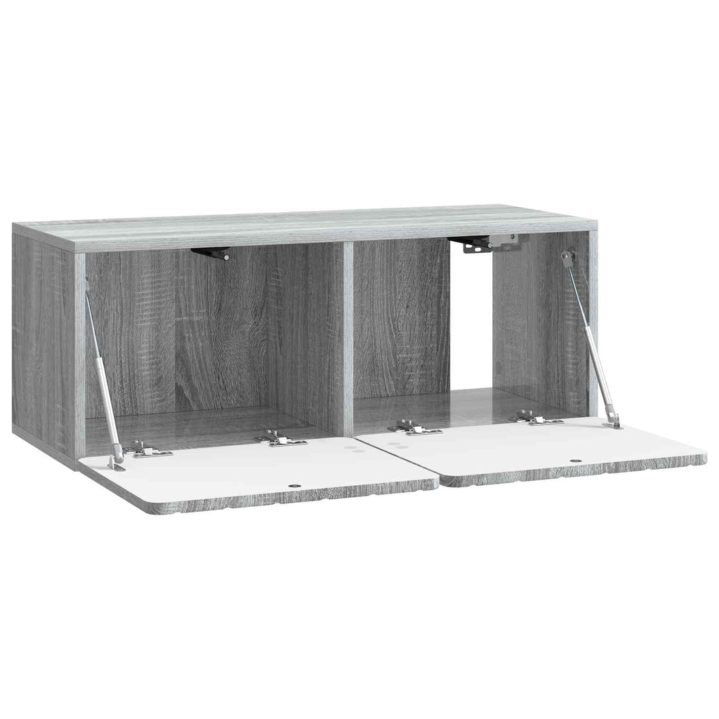 vidaXL Szafka RTV montowana na ścianie Szary Sonoma 78,5 x 31 x 30 cm