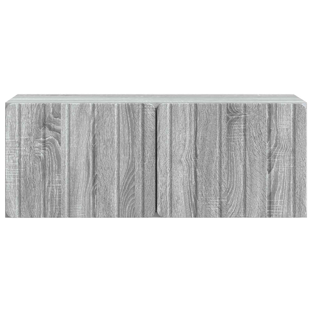 vidaXL Szafka RTV montowana na ścianie Szary Sonoma 78,5 x 31 x 30 cm