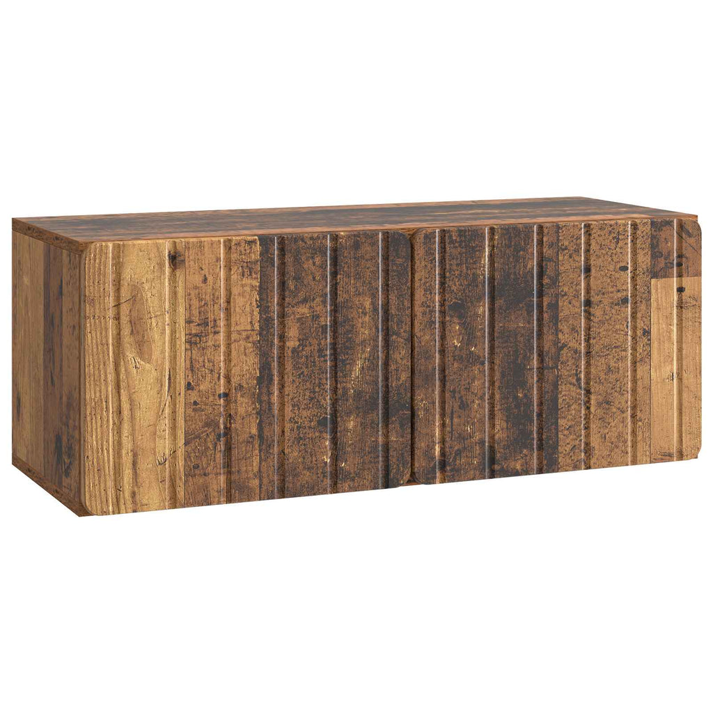 vidaXL Szafka RTV montowana na ścianie Stare drewno 78,5 x 31 x 30 cm
