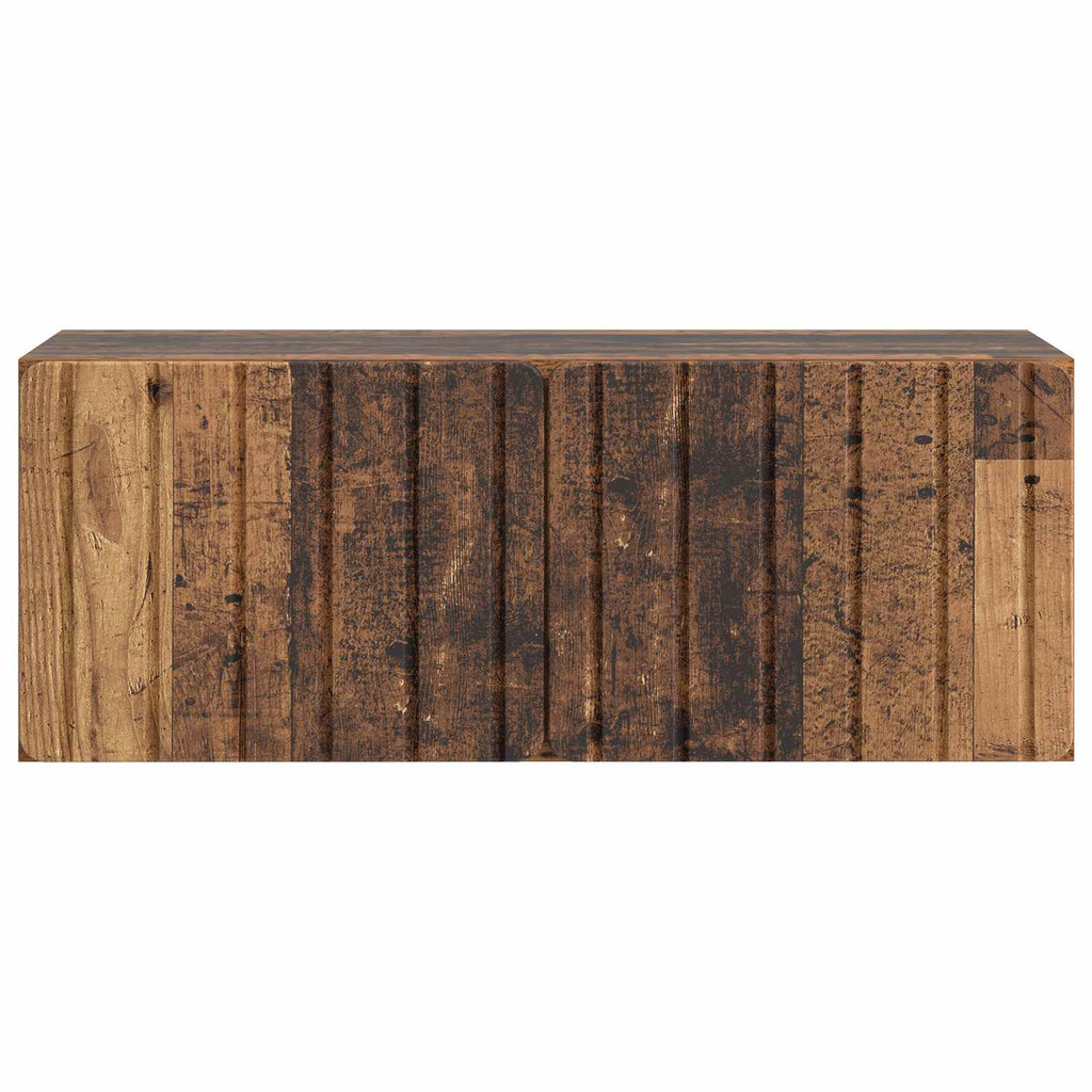 vidaXL Szafka RTV montowana na ścianie Stare drewno 78,5 x 31 x 30 cm