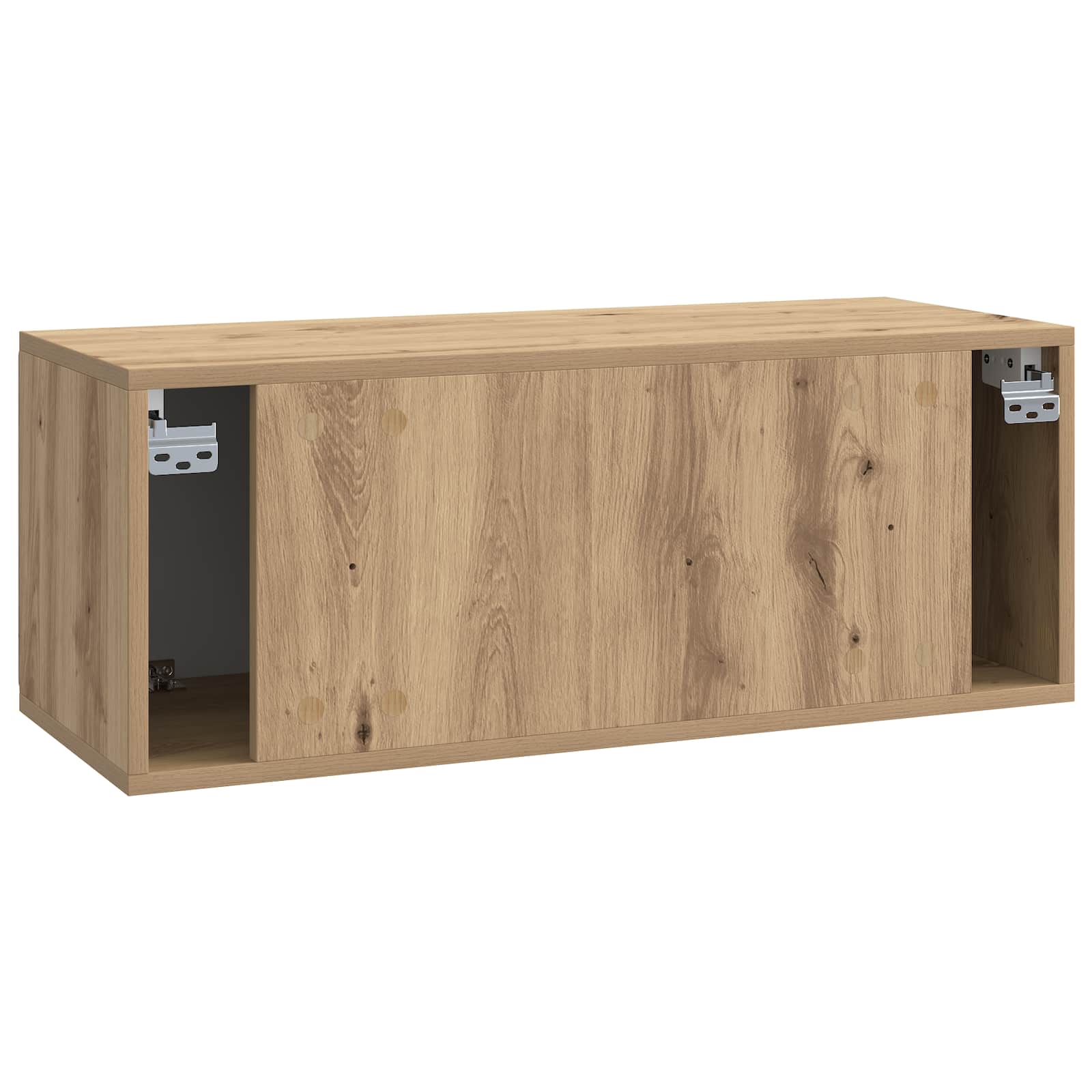 vidaXL Szafka RTV montowana na ścianie 78,5 x 31 x 30 cm Dąb artisan