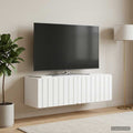 vidaXL Szafka RTV montowana na ścianie 98 x 31 x 30 cm Biały
