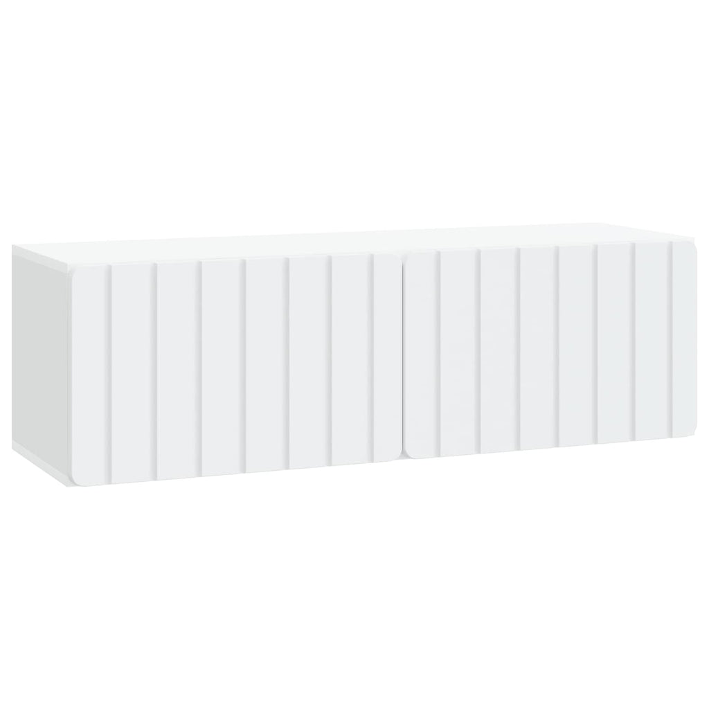 vidaXL Szafka RTV montowana na ścianie 98 x 31 x 30 cm Biały