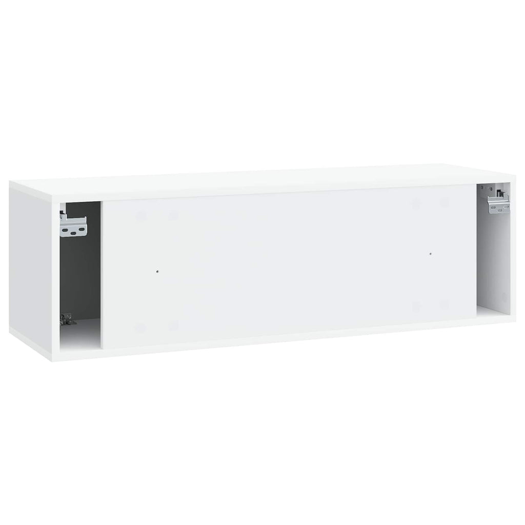 vidaXL Szafka RTV montowana na ścianie 98 x 31 x 30 cm Biały