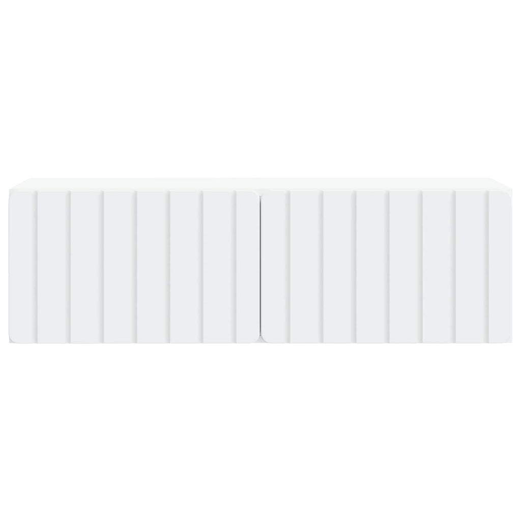 vidaXL Szafka RTV montowana na ścianie 98 x 31 x 30 cm Biały