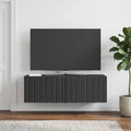 vidaXL Szafka RTV montowana na ścianie 98 x 31 x 30 cm Czarny