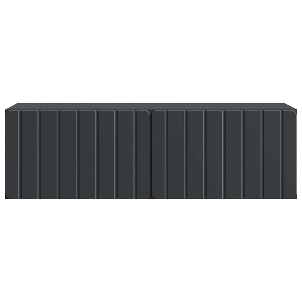 vidaXL Szafka RTV montowana na ścianie 98 x 31 x 30 cm Czarny