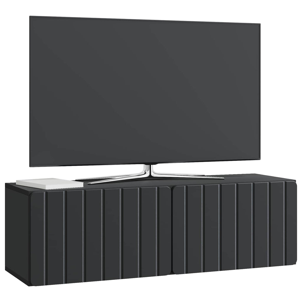 vidaXL Szafka RTV montowana na ścianie 98 x 31 x 30 cm Czarny
