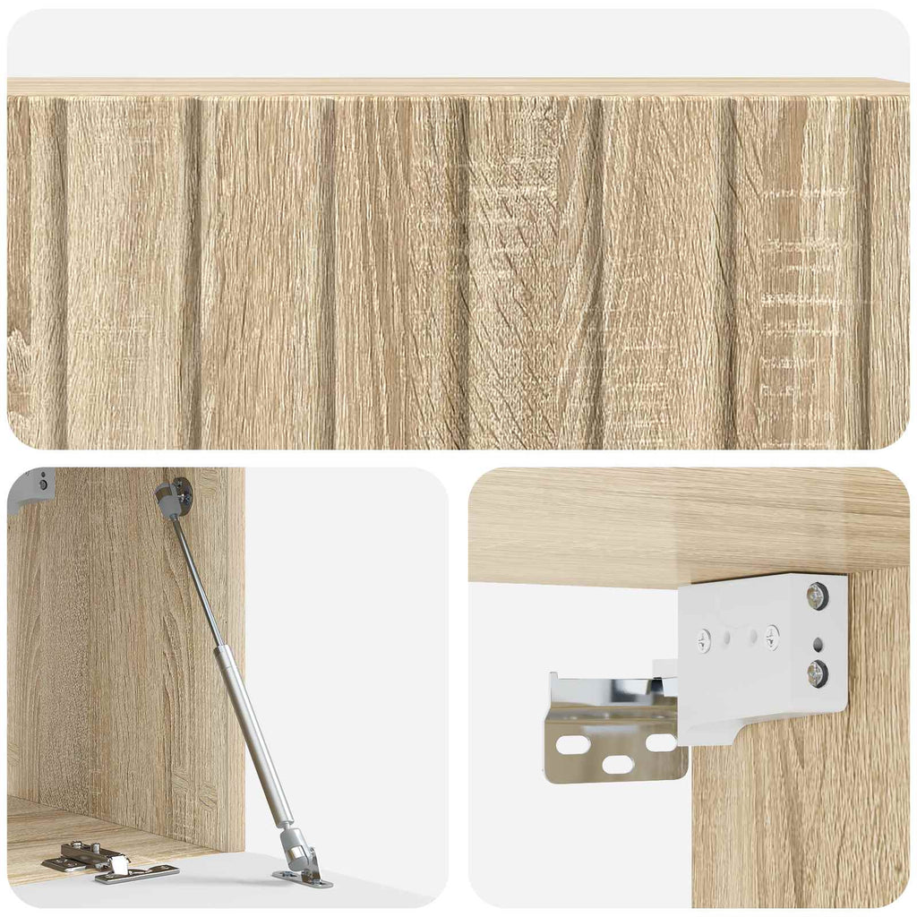 vidaXL Szafka RTV montowana na ścianie 98 x 31 x 30 cm dąb Sonoma