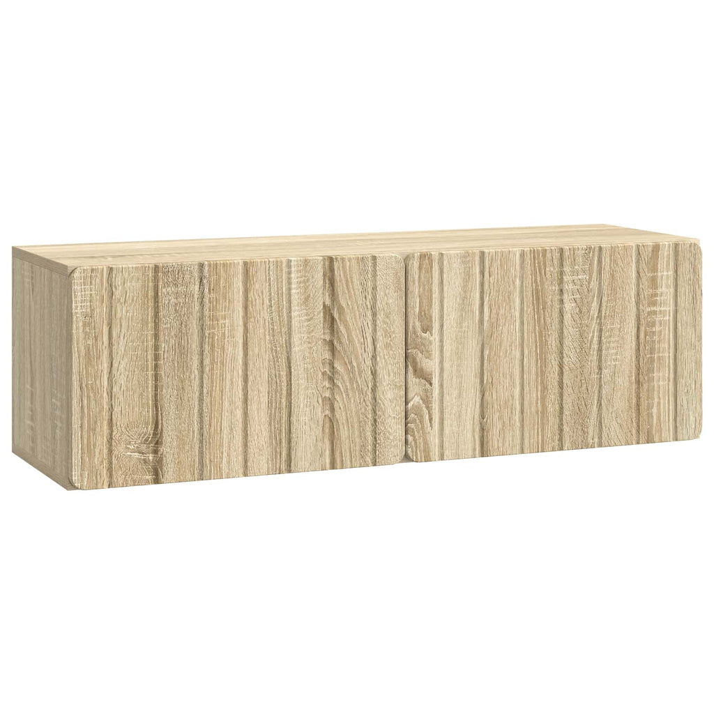 vidaXL Szafka RTV montowana na ścianie 98 x 31 x 30 cm dąb Sonoma
