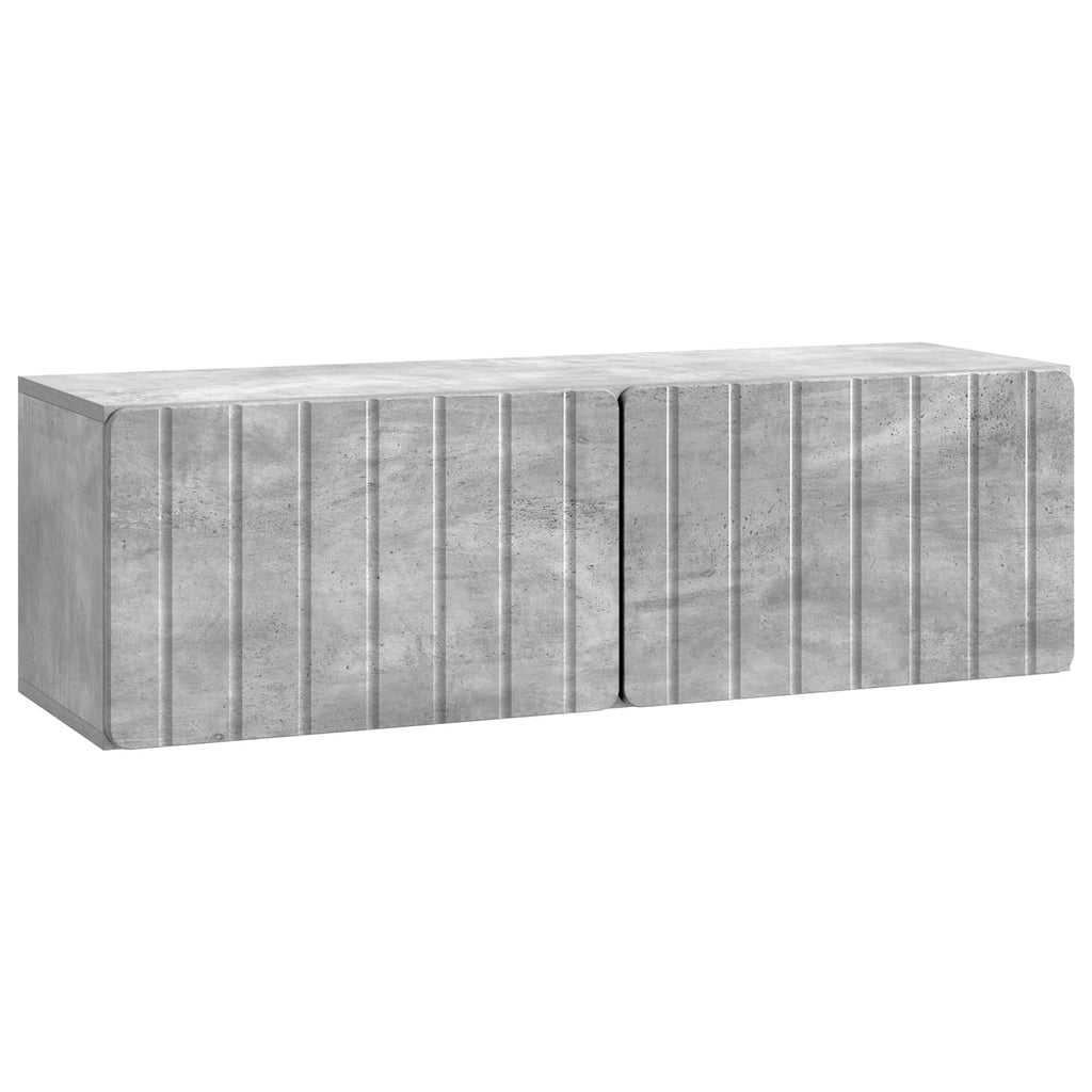 vidaXL Szafka RTV montowana na ścianie Betonowy szary 98 x 31 x 30 cm