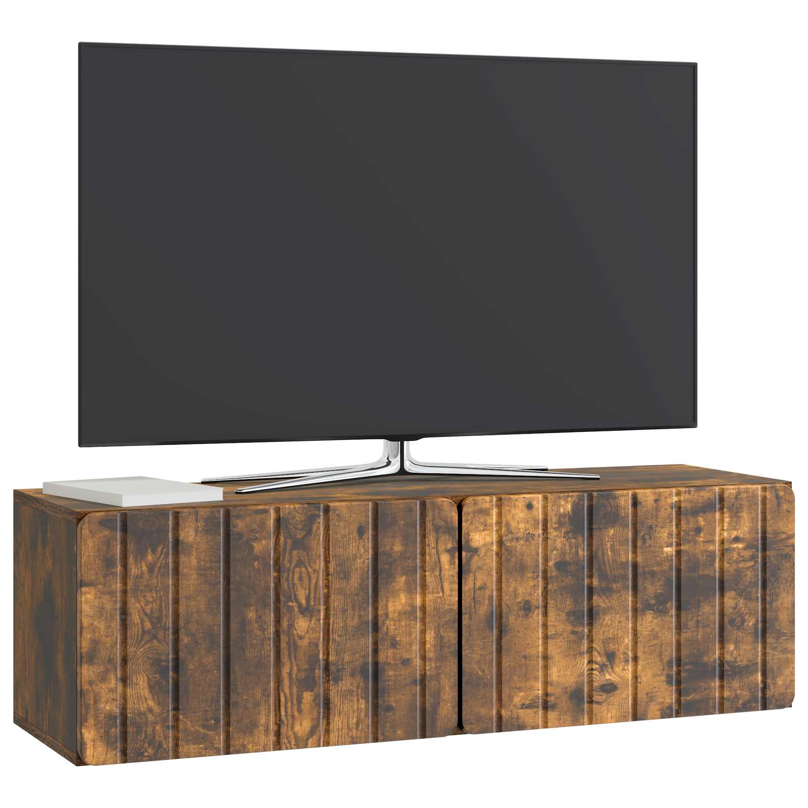 vidaXL Szafka RTV montowana na ścianie Dąb wędzony 98 x 31 x 30 cm