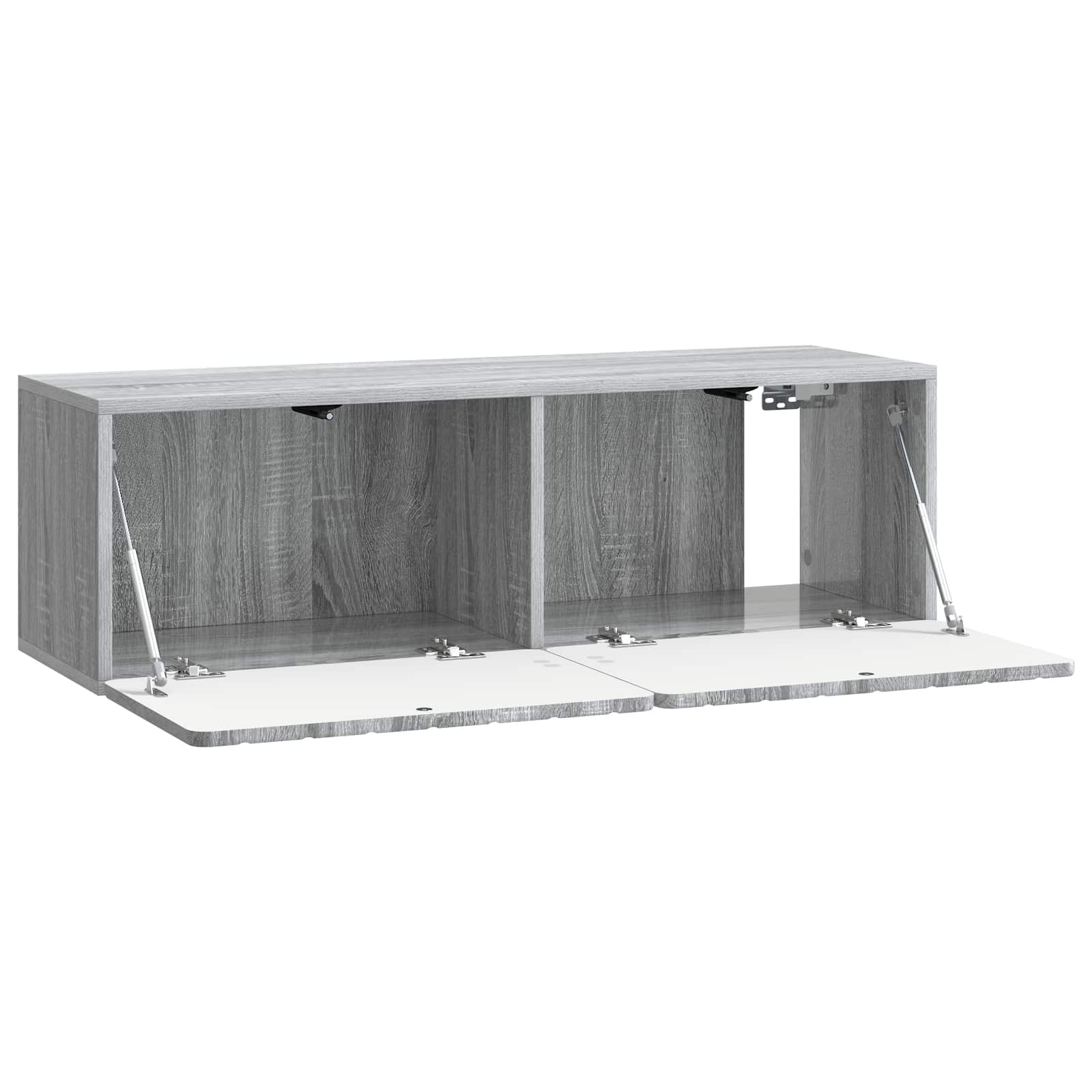vidaXL Szafka RTV montowana na ścianie Szary Sonoma 98 x 31 x 30 cm